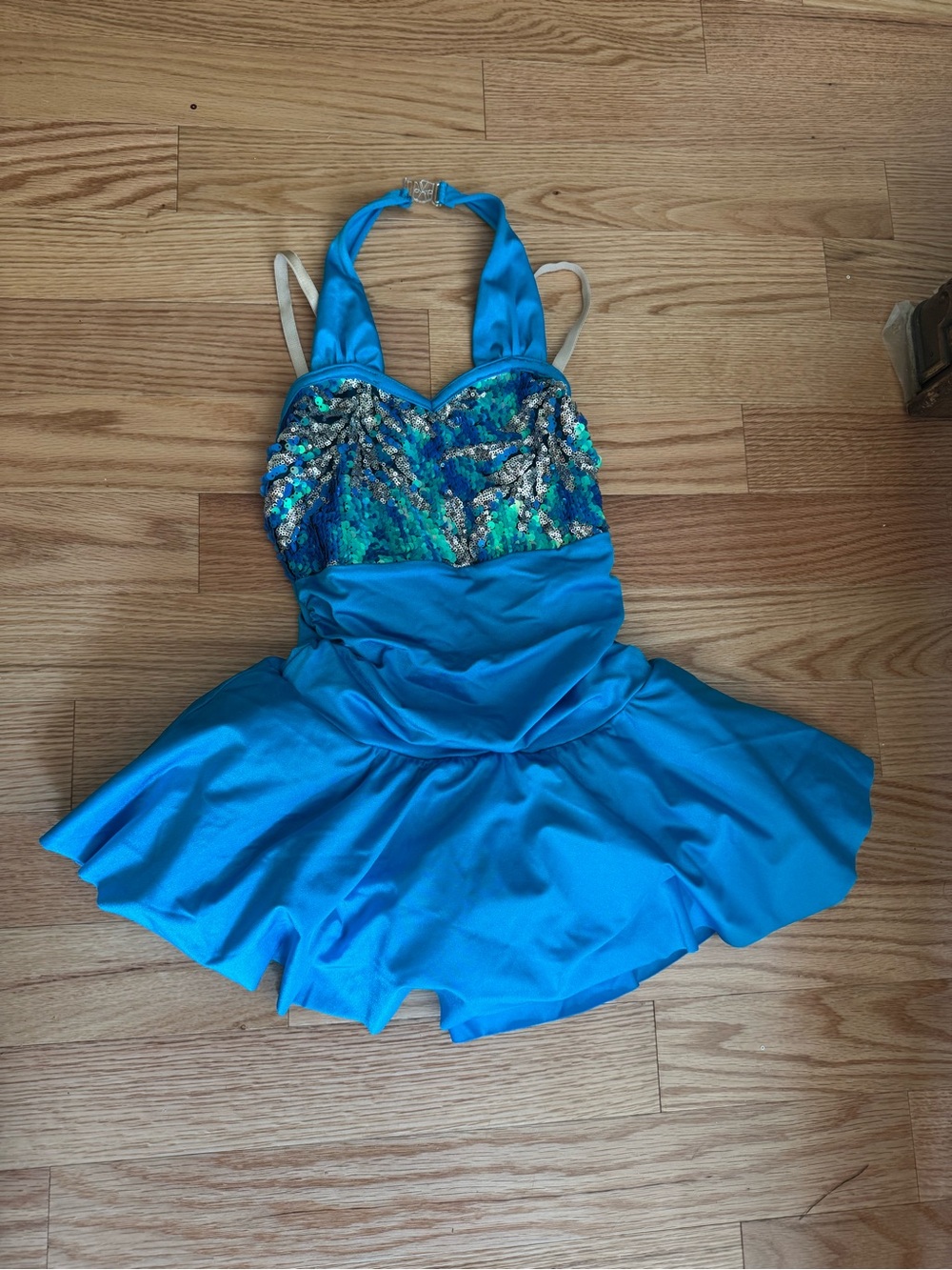 Costume Gallery Blue Sequin Halter Kids Costume - child large